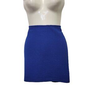 Blue Glitter Mini Skirt - Size M/L